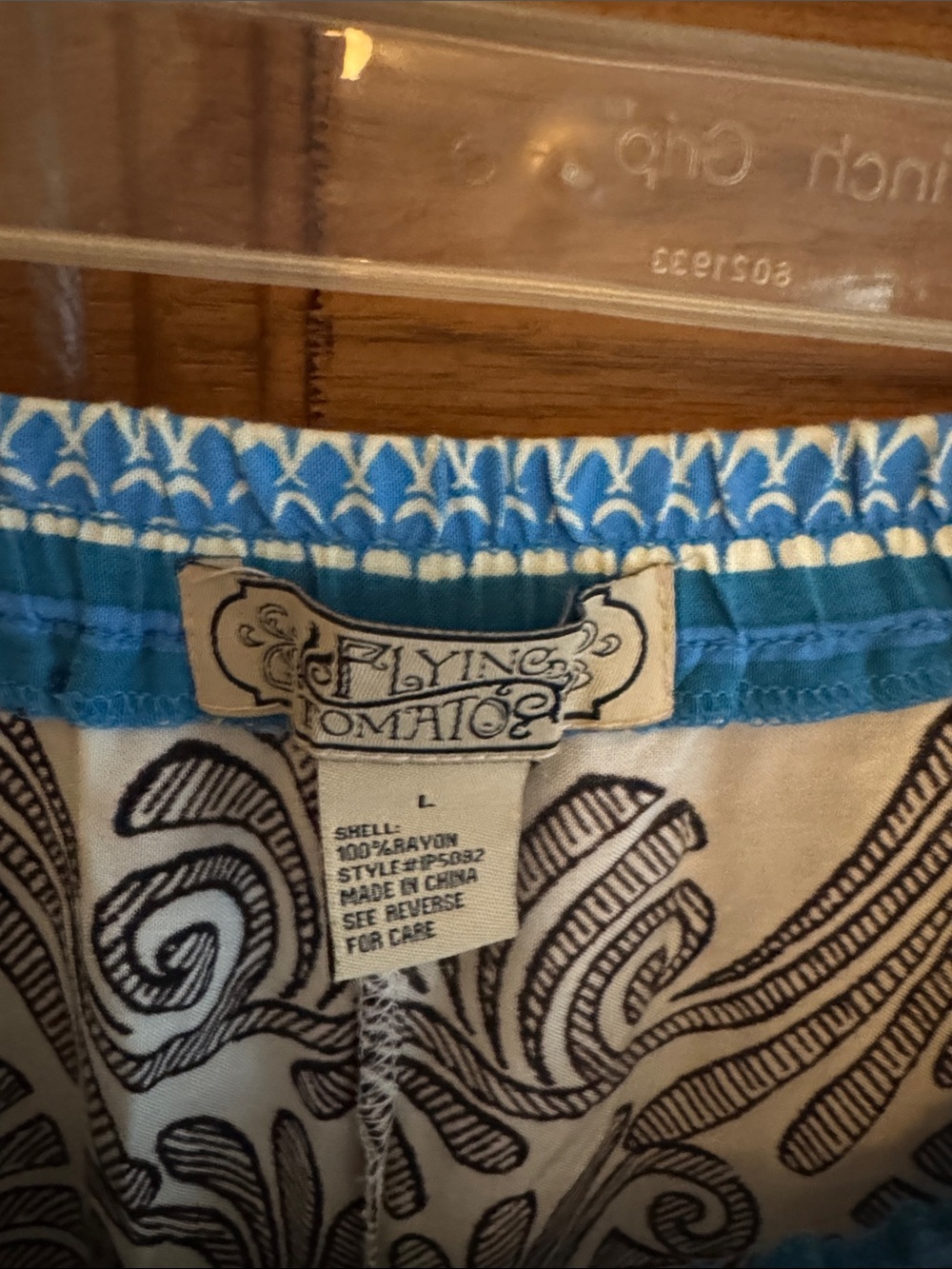 Women’s Cream & Multicolor Printed Pants - Picture 2 of 7